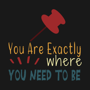 You Are Exactly Where You Need To Be T-Shirt