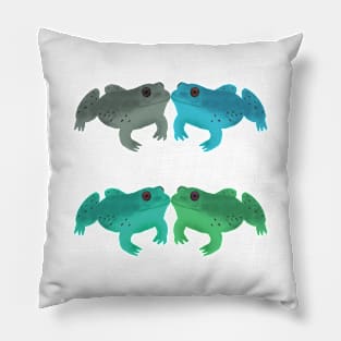 Bullfrog Buddies (Seafoam) Pillow