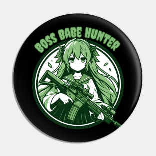 Hunting Anime girl Pin