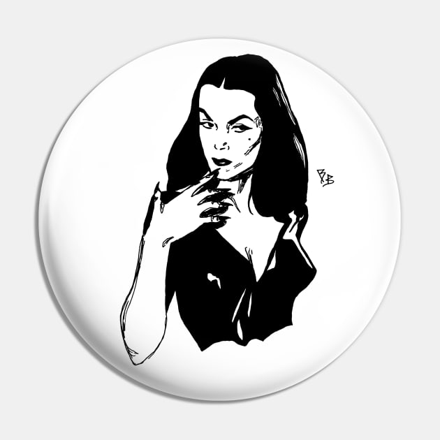 Vampira No.2 Pin by TheBakedBanshee