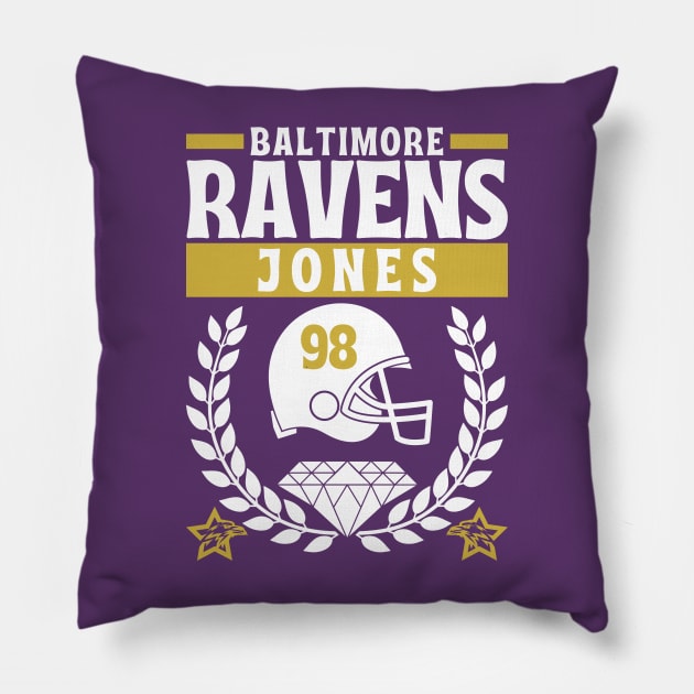 Baltimore Ravens Jones 98 Edition 2 Pillow by Astronaut.co