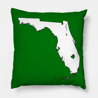 State of Florida by Basement Mastermind Pillow