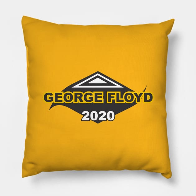 george floyd Pillow by nabila