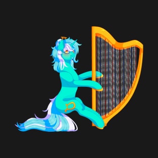 Lyra playing on the harp T-Shirt