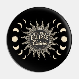 Total Solar Eclipse Ontario Canada April 2024 Pin