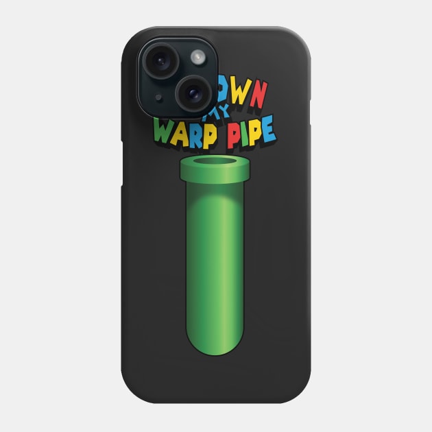 Go down my warp pipe Phone Case by Mansemat