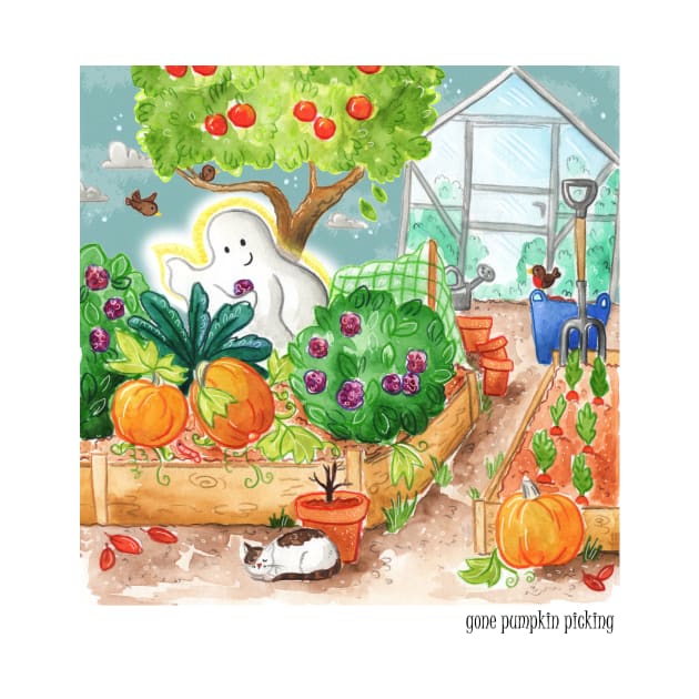 Gone Pumpkin Picking by Vicky Kuhn Illustration