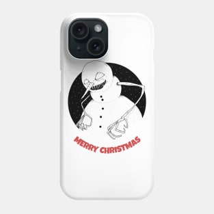 Merry Christmas Evil Snowman Phone Case