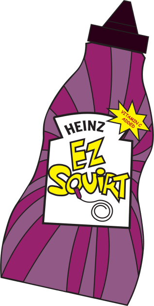 EZ Squirt - Purple Kids T-Shirt by Pinnuendo