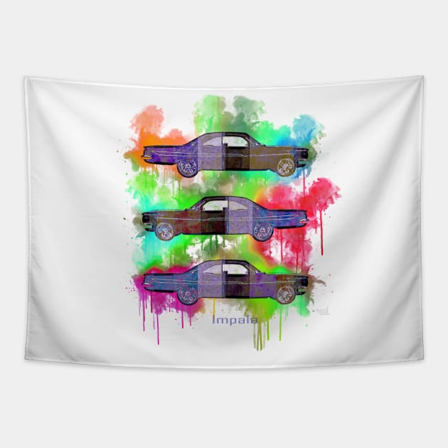 Impala color bomb Tapestry by AaaahEeeekStudio