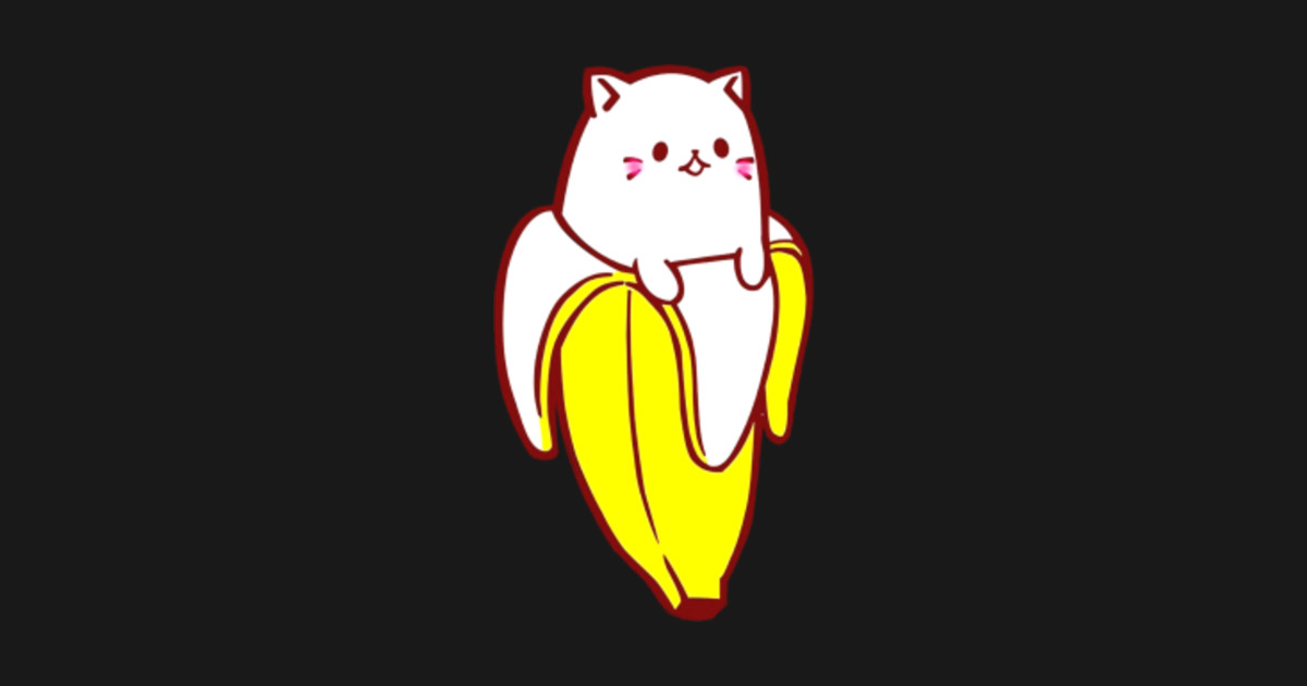 Bananya Banana Cat - Bananya Banana Cat - Sticker | TeePublic