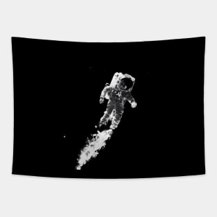 solitary astronaut floating Tapestry