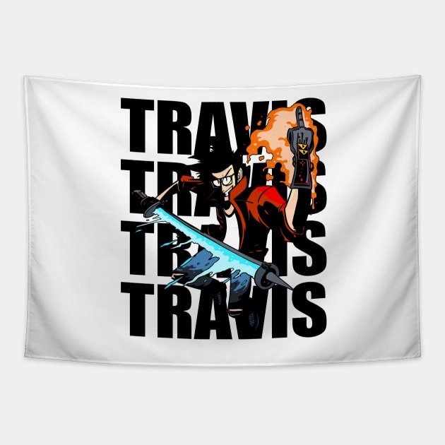 Travis Touchdown 3 Tapestry by Borton