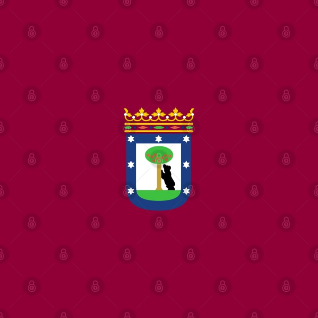 Flag of Madrid, Spain by brigadeiro