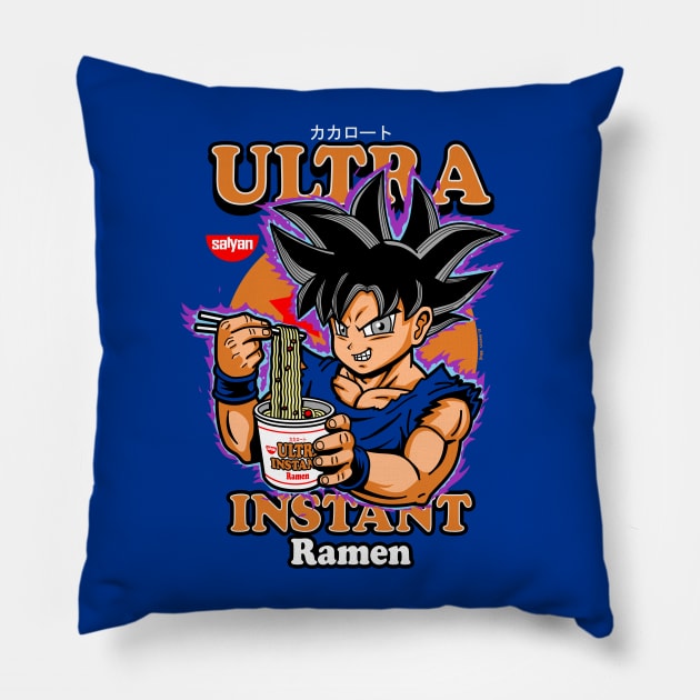 Cute Funny Superhero Anime Manga Gift For Ramen Lovers Pillow by BoggsNicolas