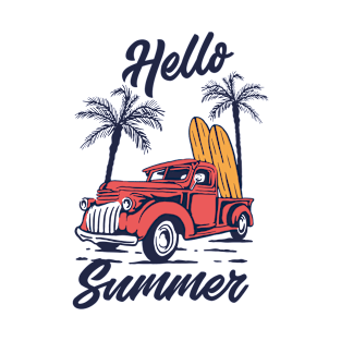 classic car - beach life - surfing life - hawaii - summer best gift ida - vintage car T-Shirt