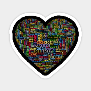 2021 In Heart Cloud Multi Color Magnet