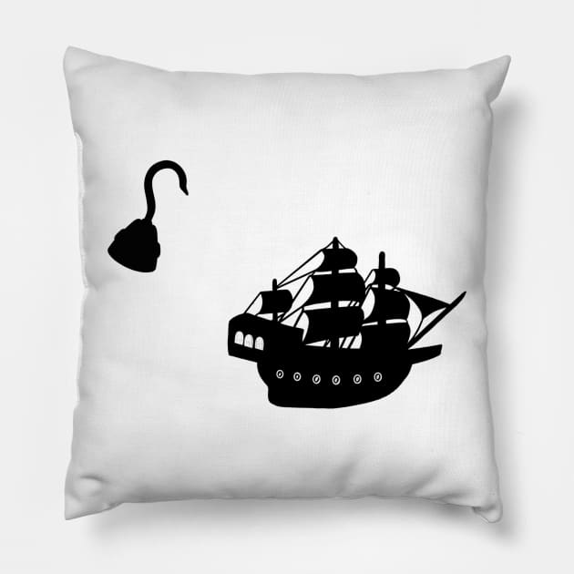 captain hook Pillow by dreamtravel