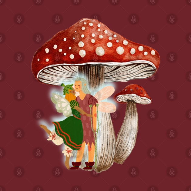 Mushroom Kisses by PicklePrintables