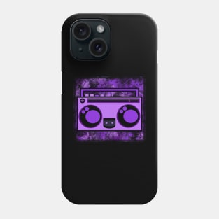 BOOMBOXIE; prpl/blk Phone Case