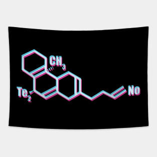 Techno Periodic Table Tshirt Tapestry