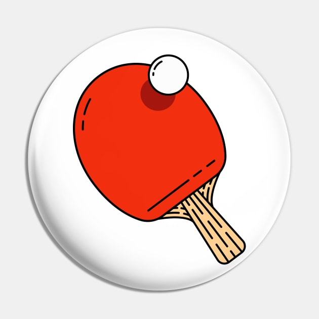 Ping Pong Paddle - Red Version - Not Text Pingpong Table Tennis Whiff Whaff Pin by Millusti