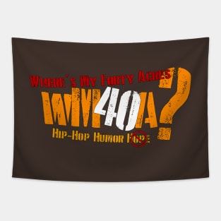 Where's My 40 Acres Banner Tee Tapestry