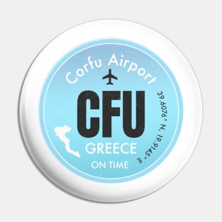 CFU Corfu Airport Pin