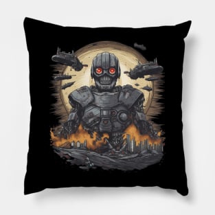 Artificial Intelligence AI Singularity Cyborg Robot Pillow