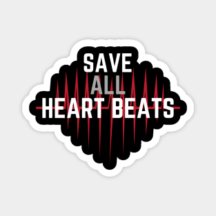 Vegan Save All Heart Beats Magnet