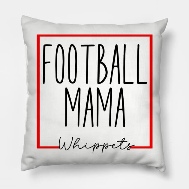 Football mama whippets Pillow by PixieMomma Co