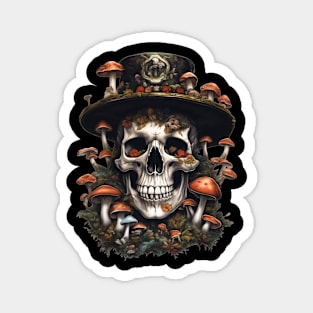 shroomy skull I Magnet