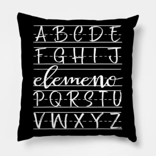 Elemeno  Teacher Apreciation Alphabet Gifts For Teachers Pillow