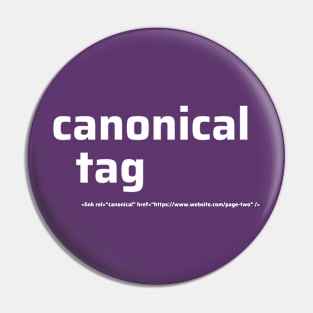 Canonical Tag Pin