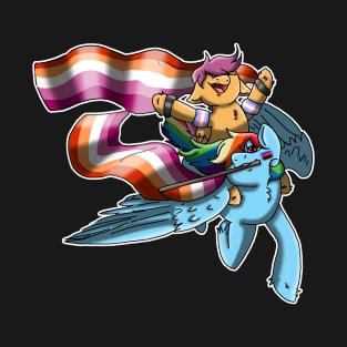 Scootadash Lesbian Pride T-Shirt