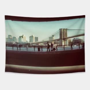 Two Bridges, Manhattan, NYC Tapestry