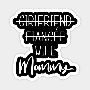 Daddy Mommy Pregnancy Announcement Couple Matching Magnet