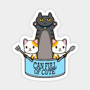 Can full of cute cats Magnet