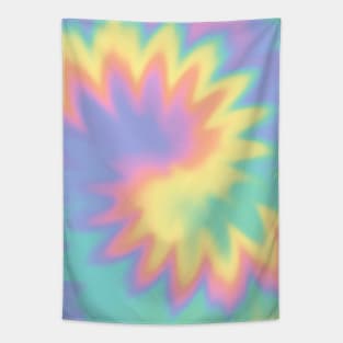 Tie Dye Rainbow Spiral Groovy Tapestry