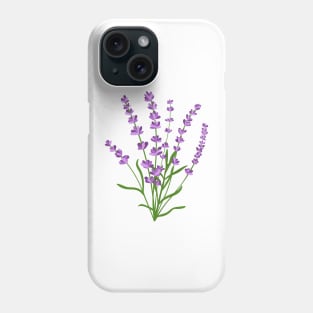 Lavender, Flower Phone Case