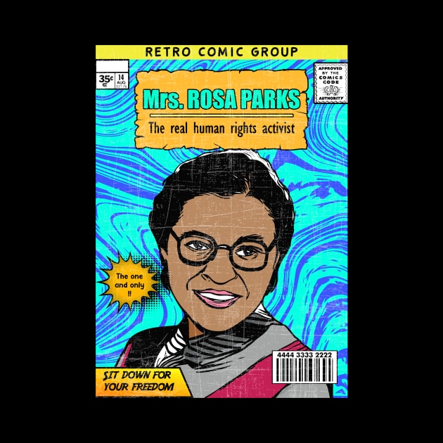 Mrs ROSA PARKS VINTAGE  COMIC by theanomalius_merch