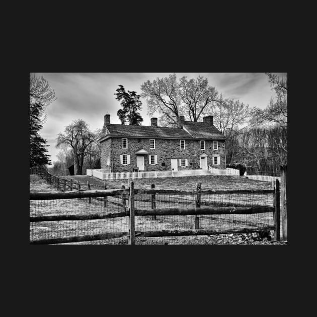 Thompson Neely House In Black And White by JimDeFazioPhotography