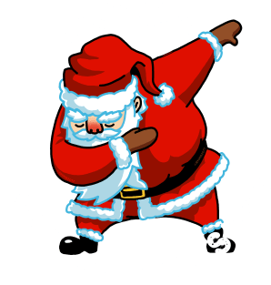 Dabbing Santa Tshirt Christmas Gift Dabbing Through the Snow Magnet