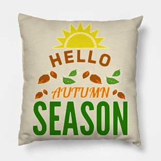 Hello Autumn Season Pillow