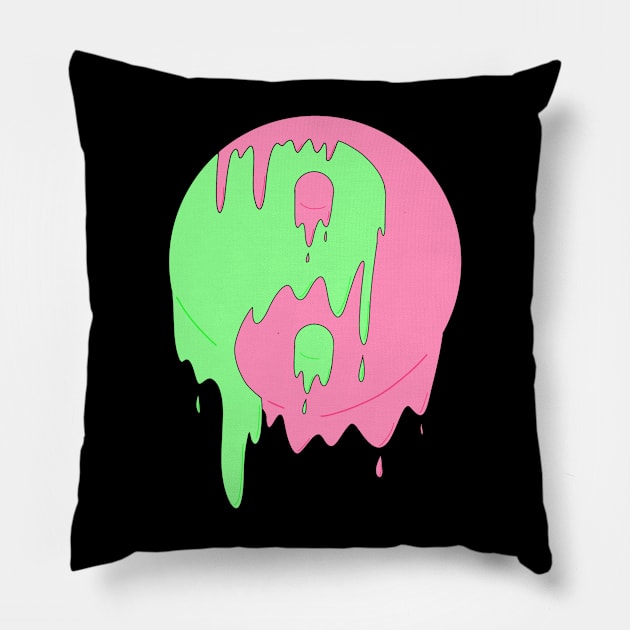 Slimy Yin Yang Pillow by SchlockHorror