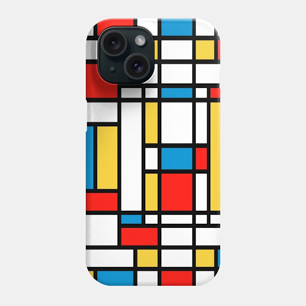 Tribute to Mondrian No2 Phone Case by Jirka Svetlik