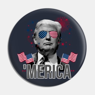 Trump 4th of July Pin