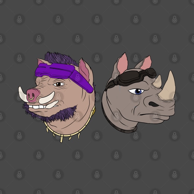 Bebop and Rocksteady by Kame630