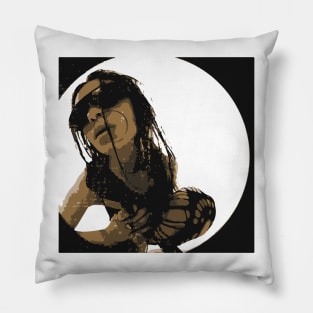 dope stylish girl hiphop Pillow