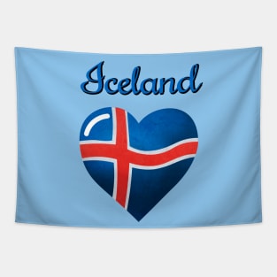 I love Iceland Tapestry